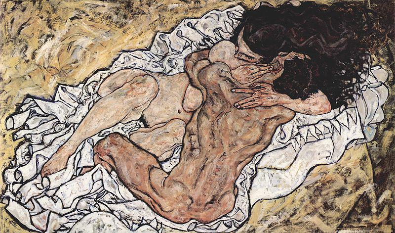 Egon Schiele The Embrace oil painting image